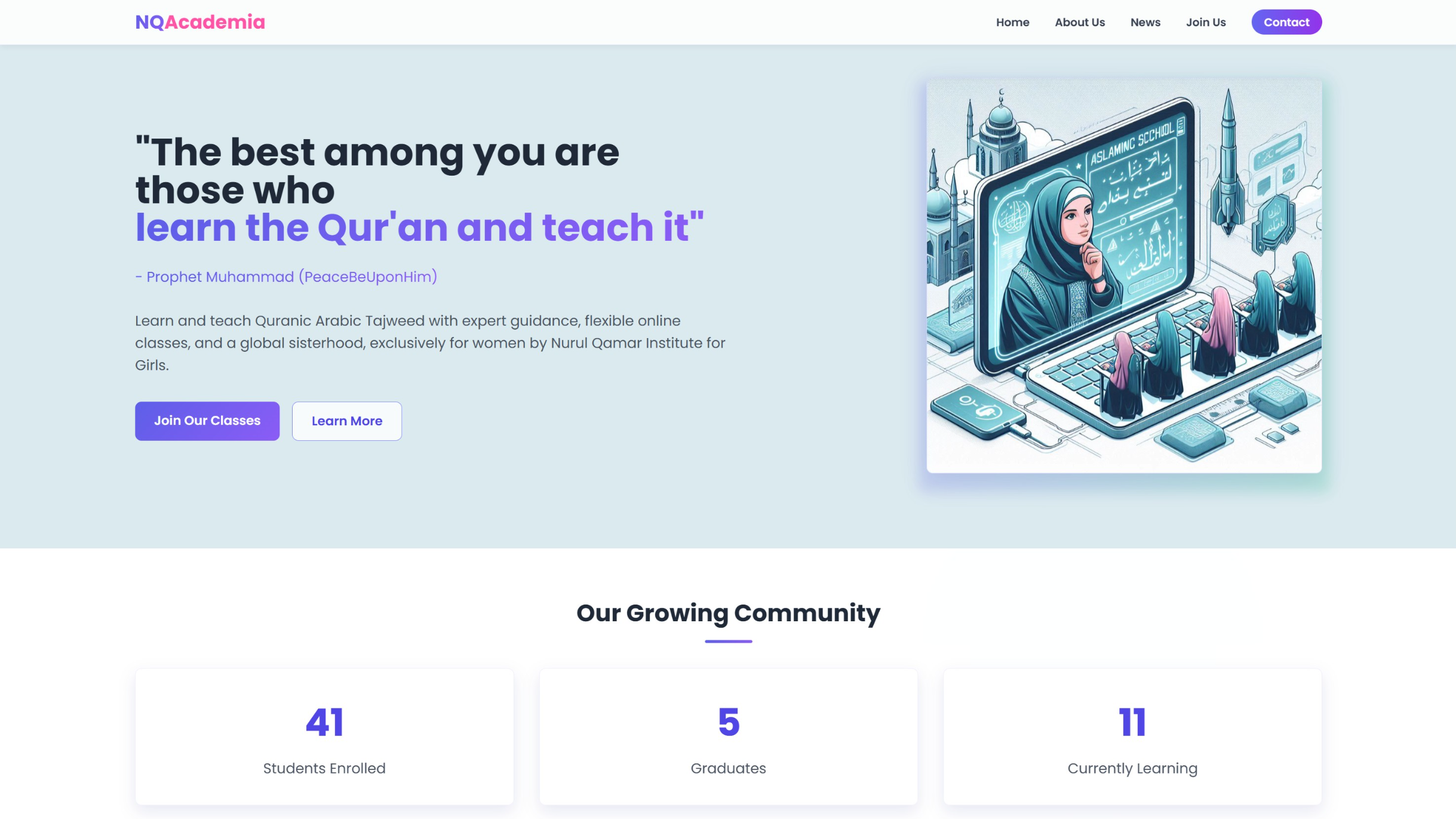 NQ Academia Website